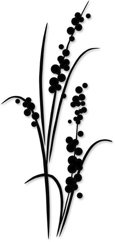 Flower Silhouettes Art & Islamic Graphics Bird Silhouette - Tall Flowers Silhouette (392x812), Png Download