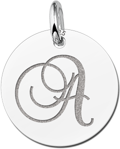 Letter Pendant Necklace Silver - Anthea (609x430), Png Download
