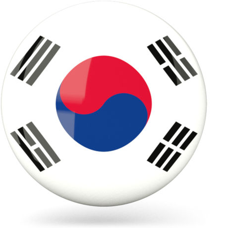 Korea Flag Round Png (640x480), Png Download