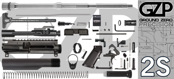 16" Stainless - Ar-15 Style Rifle (600x274), Png Download