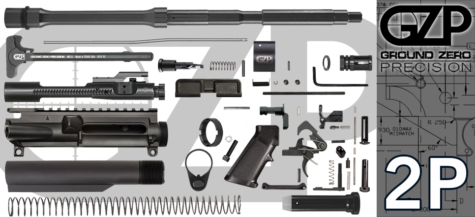 223 / - Ar-15 Style Rifle (966x441), Png Download