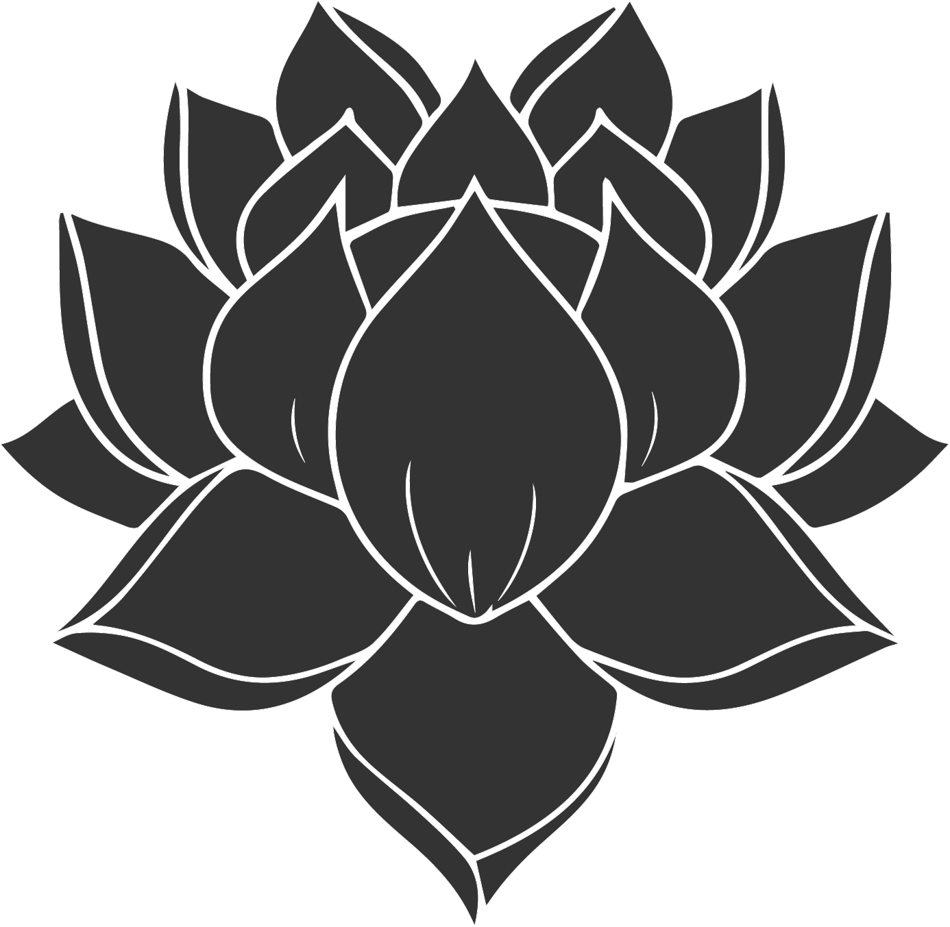 Download Hd Karoo Retreat All Black Lotus Flower Tattoo Transparent Png Image Nicepng Com