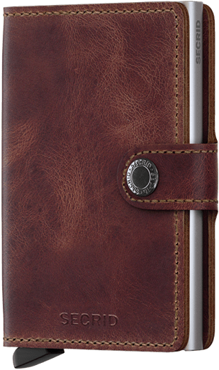 Miniwallet Miniwallet - Secrid Miniwallet Vintage Brown (352x696), Png Download