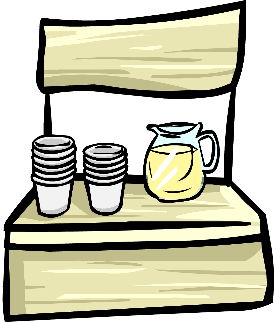 Lemonade Stand - Lemonade Stnd Clip Art (1091x1281), Png Download