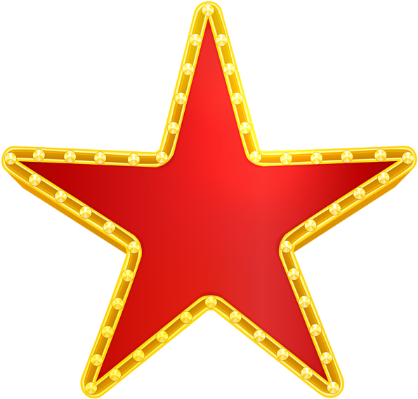 Star Red Decorative Png Clip Art Image - รูป ดาว วัน คริสต์มาส (600x577), Png Download