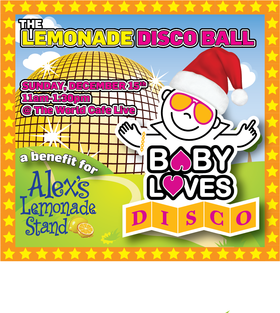 Baby Loves Disco “dance A Thon Benefit For Alex's Lemonade - Baby Loves Disco (1017x1077), Png Download
