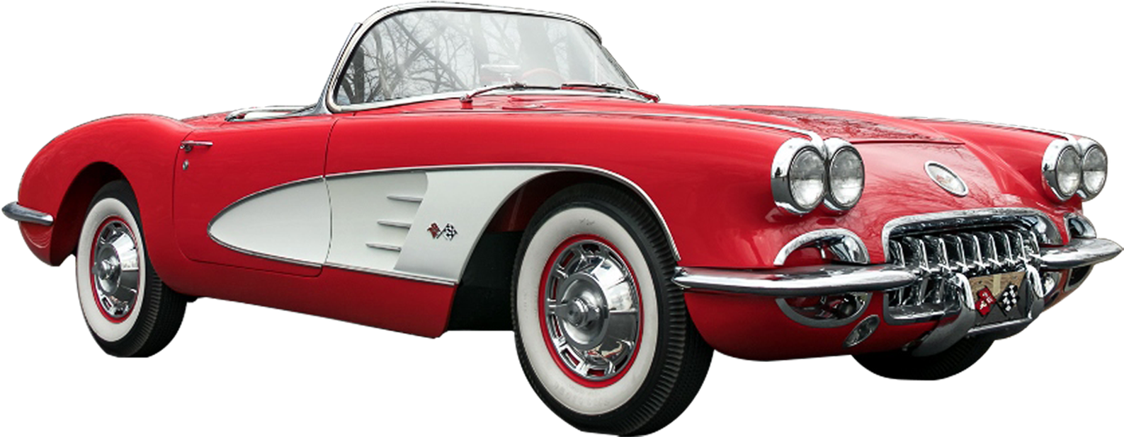 Danbury Mint 1956 Corvette (1920x768), Png Download
