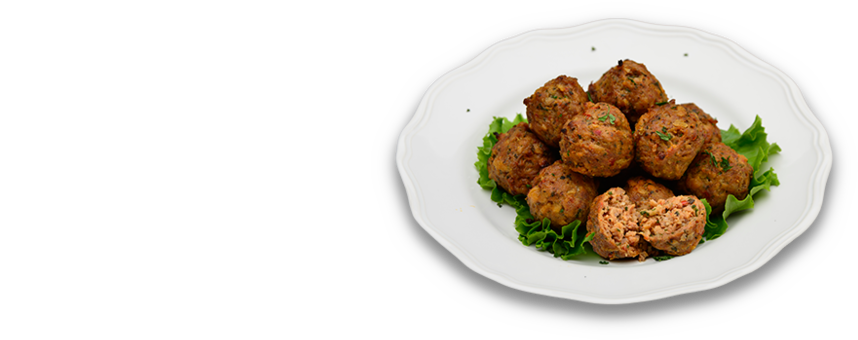 Natural Beef And Pork Meatballs - Meatball (1140x409), Png Download