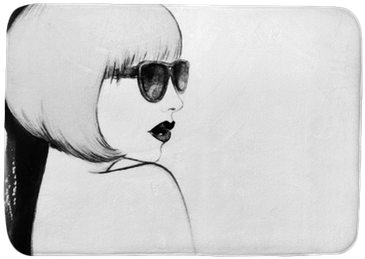 Woman With Glasses - Watercolor Painting (400x400), Png Download