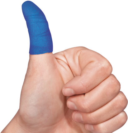 Soft1 Hand Original Snøgg Product - Blue Band Aids Kitchen (416x476), Png Download