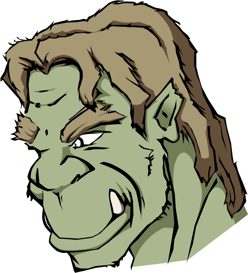 File - Orc - Svg - Orc Clip Art (974x1024), Png Download