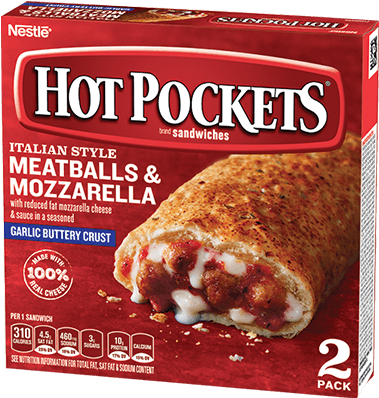 Meatballs &amp - Mozzarella - High Protein Hot Pocket (516x516), Png Download