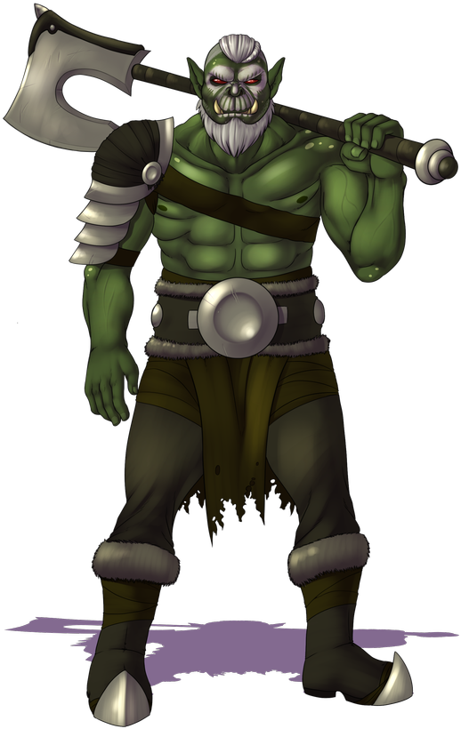 Pathfinder - Orc Barbarian - Rukus - Pathfinder Roleplaying Game (857x857), Png Download