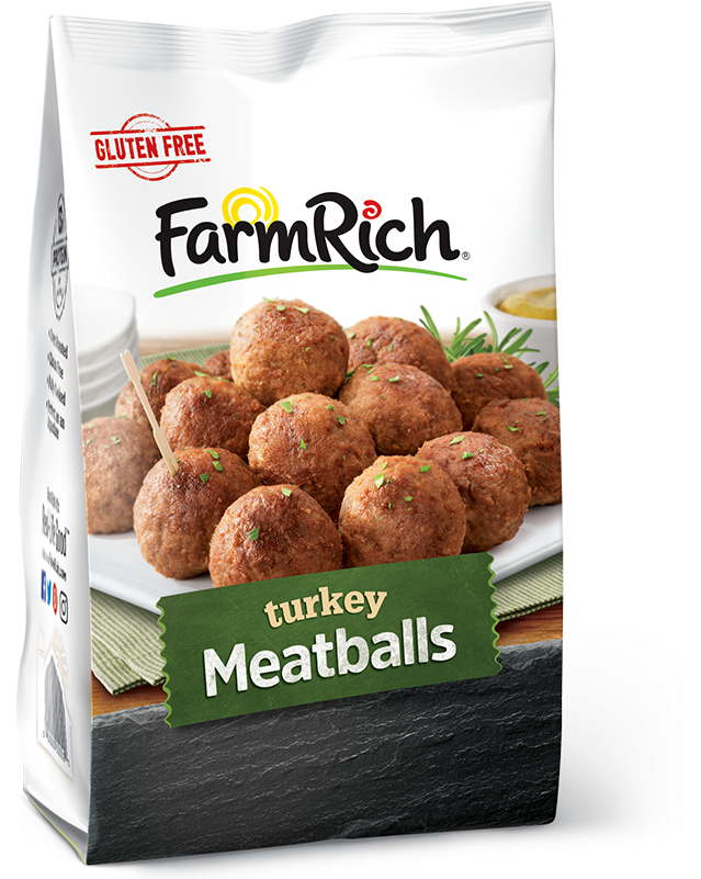 Turkey Meatballs - Farm Rich Frozen Meatballs (800x800), Png Download