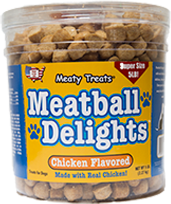 Meaty Treats Meatball Delights Chicken Flavored Dog - Meatball Delights Chicken Flavored Dog Treats (700x700), Png Download