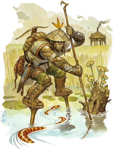 Orc - 01a - Swamp Halfling (379x500), Png Download