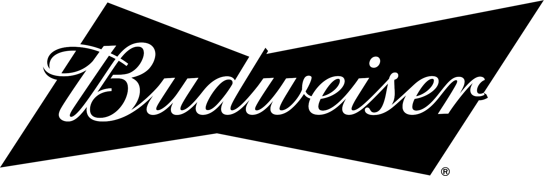 Budweiser Logo Black And White (1750x568), Png Download