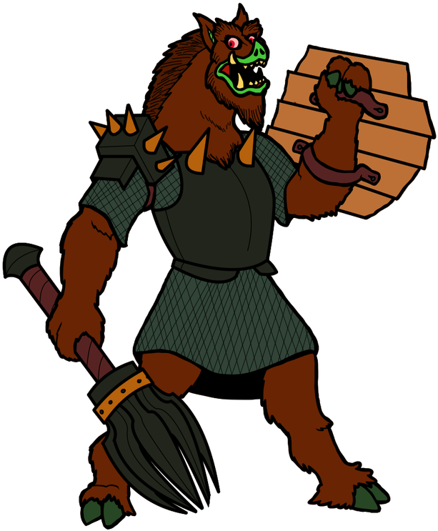 Orc Clipart Creepy Monster - Monster (640x753), Png Download