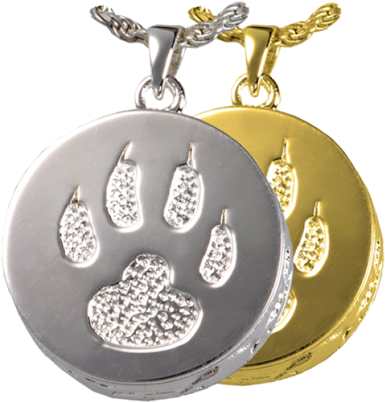 Wholesale Pet Cremation Jewelry - Pet Cremation Jewelry: Cat Paw Urn Pendant (500x500), Png Download