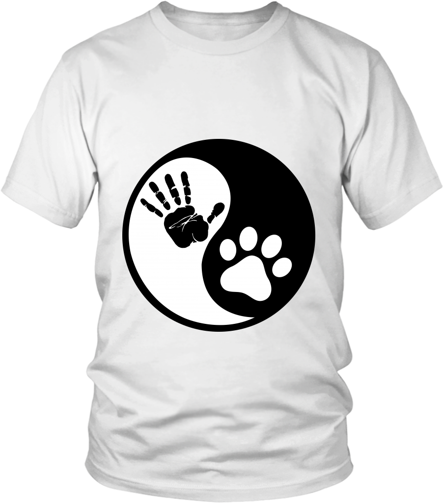 Ying Yang Human Hand & Cat Paw T-shirt - Greta Van Fleet Shirt (1024x1024), Png Download