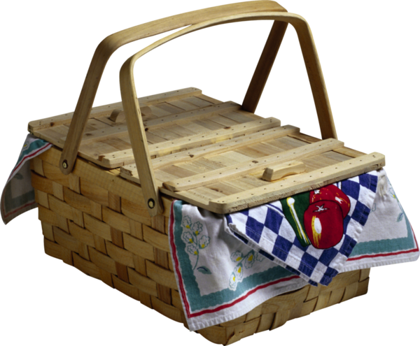 Publicat De Eu Ciresica La - Picnic Basket (600x495), Png Download