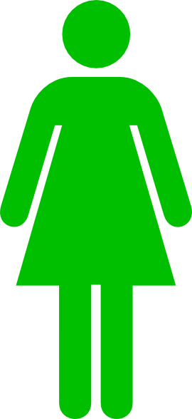 Women Bathroom Sign (270x588), Png Download