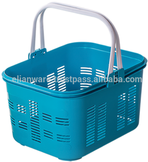 With Handled Plastic Picnic Basket - Picnic Basket (350x350), Png Download