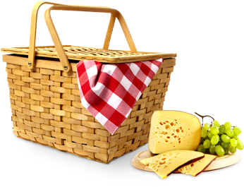 Picnic Basket Png - Пикник В Пнг (960x350), Png Download