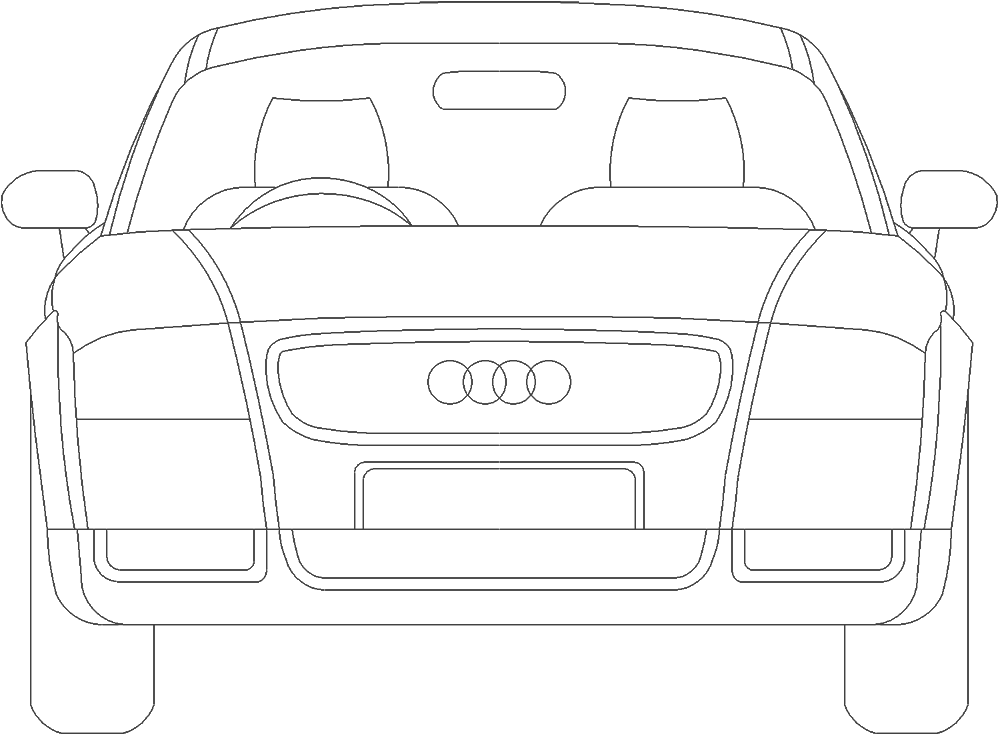 Car B74 - Audi Tt (1000x1000), Png Download