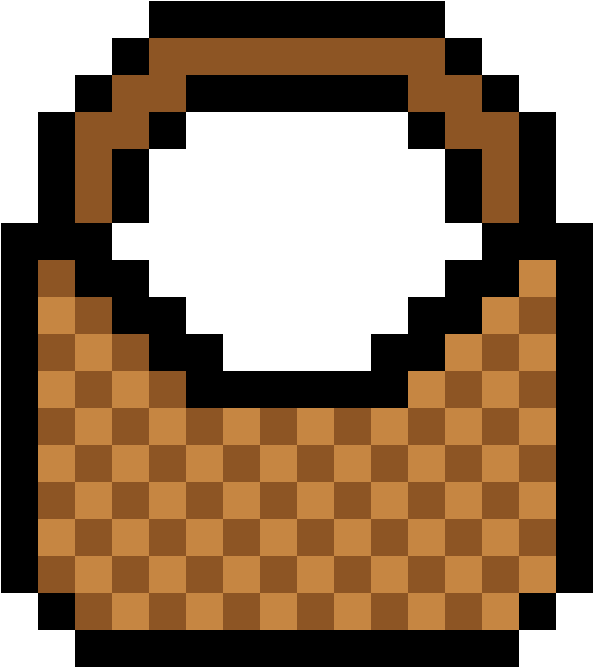 Picnic Basket - Mario Bros Flower Pixel (1184x1184), Png Download
