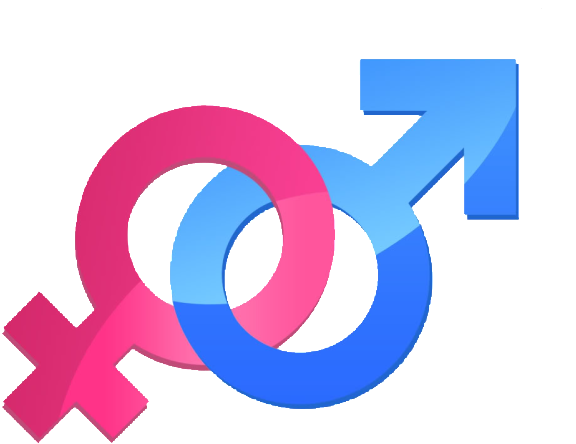 Feminine And Masculine Sign (639x511), Png Download