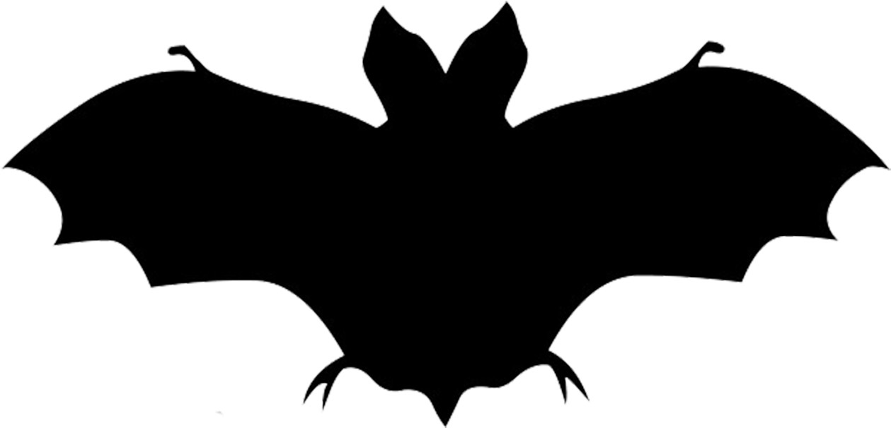 Bats Silhouette Png - Bat Silhouette (1292x681), Png Download