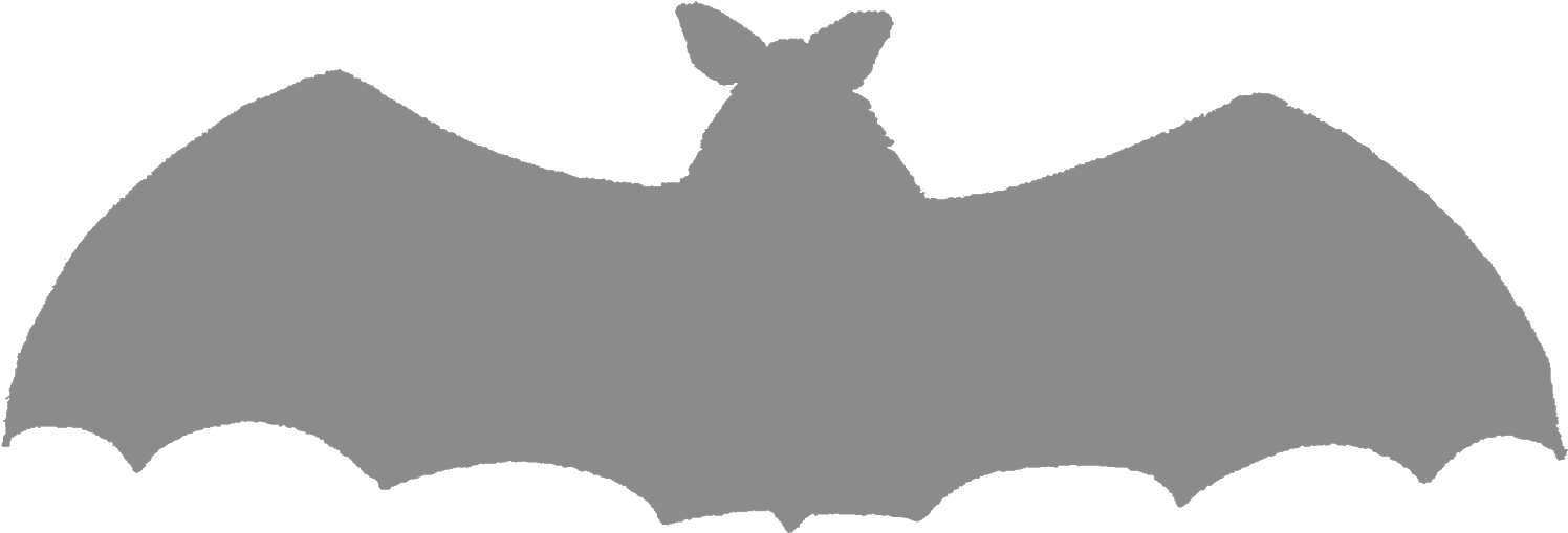 Scary Halloween Bat Silhouette Images - Clip Art (1600x662), Png Download
