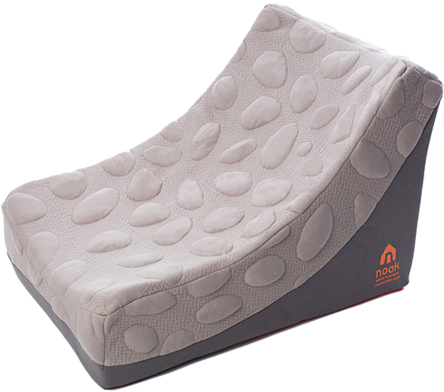 Nook Most Comfortable Kids Chair - Nook Pebble Lounger, Misty By Nook Sleep Systems (740x600), Png Download