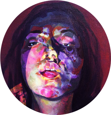 Embroidery Hoop, Gesso, Acrylic, Oil Paint, Photoshop (443x456), Png Download