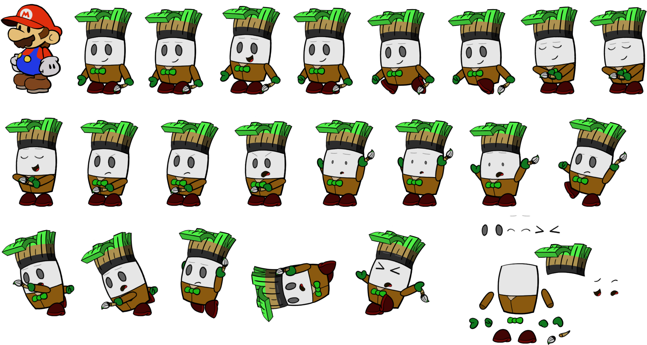 Captain Baabeaussa [pseudo Fanmade] Https - Paper Mario (2179x1234), Png Download