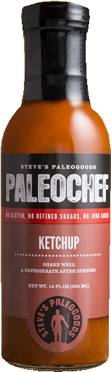 Ketchup Bottle-12 Oz - Steves Paleogoods Steves Paleogoods Maple Bacon Paleokrunch (650x650), Png Download