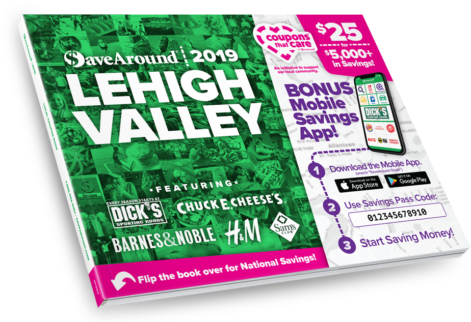 Lehigh Valley, Pa 2019 Savearound<sup>®</sup> - Save Around Erie Book (960x632), Png Download