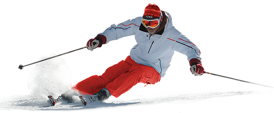 Skiing Png Image - Skiing Png (555x230), Png Download