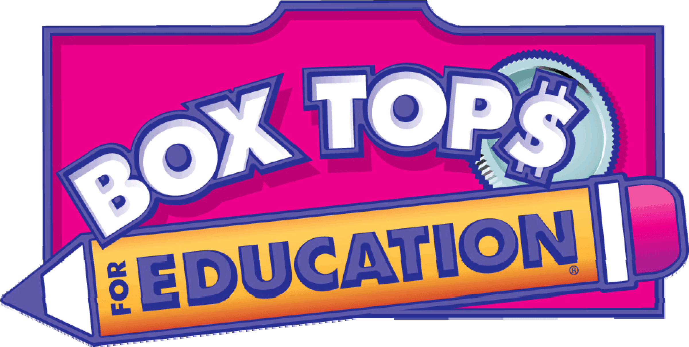 Box Tops For Education Logo (2466x1225), Png Download