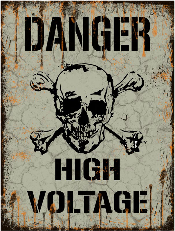 High Voltage Skull (800x800), Png Download