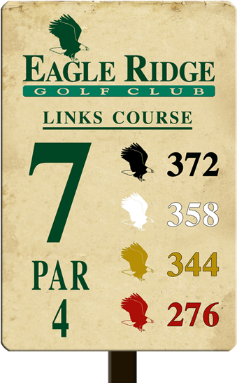 Golf Course Custom Metal Signs Picture - Tee (397x596), Png Download
