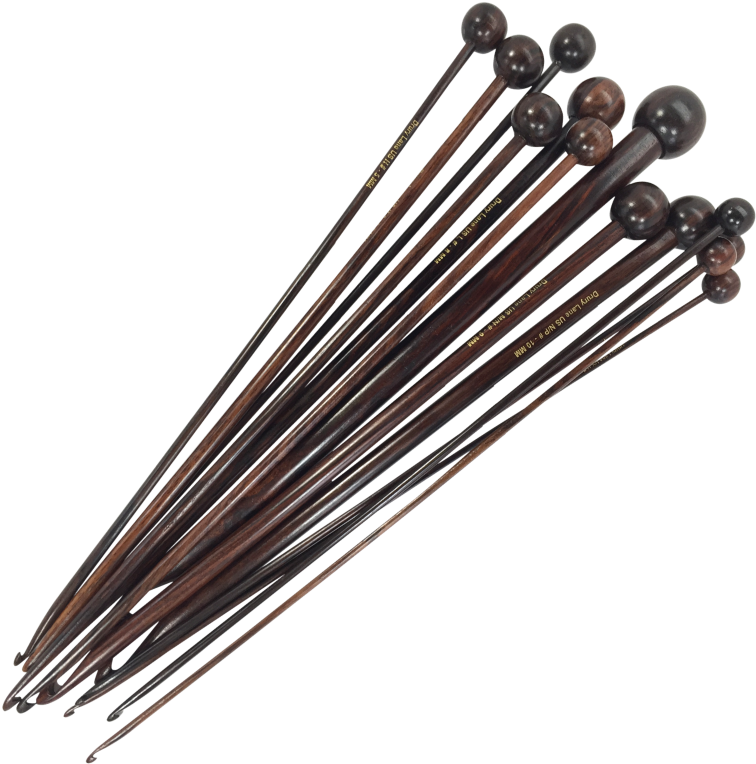 Drury Lane 12" Tunisian Afghan Rosewood Crochet Hooks - Crochet Hook (792x792), Png Download