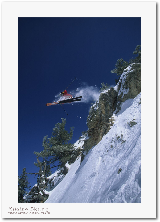 Kristen Ulmer Skiing - Skiing (728x718), Png Download