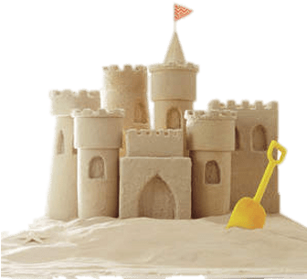 Playful Sand Castle Clipart Transparent Stick - Sand Castle Transparent (400x400), Png Download