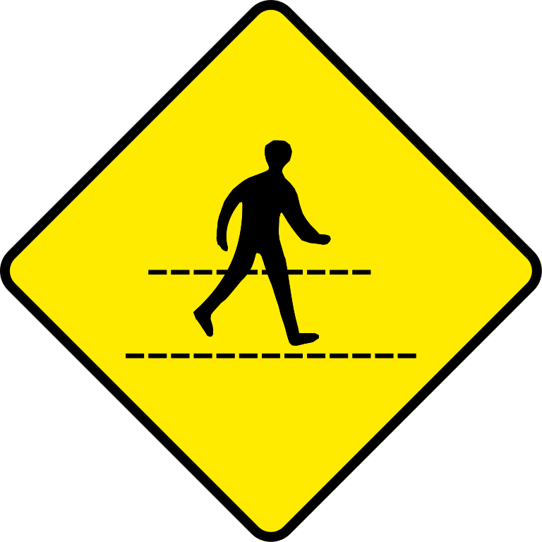Deer Crossing Sign (466x466), Png Download