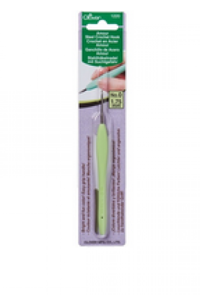 Clover Amour Easy Grip Steel Crochet Hook - Amour Steel Crochet Hook-size 0/1.75mm (800x600), Png Download