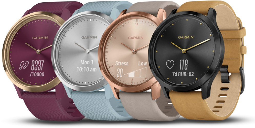 Fashionably Fit Is Just A Tap Away With Vívomove Hr - Granite Blue Vivoactive 3 Music (1000x625), Png Download