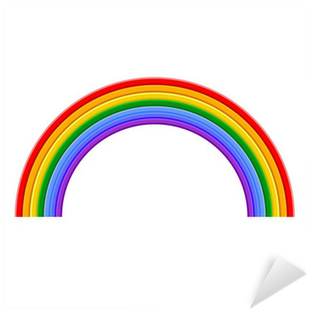 Colorful Rainbow Vector Illustration Sticker • Pixers® - Circle (400x400), Png Download