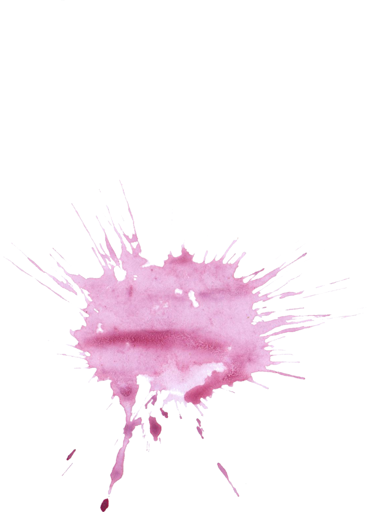 20 Purple Watercolor Splatter - Pink Watercolour Splash On Transparent (735x1024), Png Download